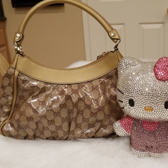 *MINT CONDITION* Gucci Crystal Hobo D Ring… - Picture 2 of 10